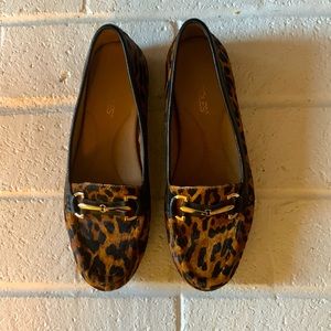 Aerosoles Drive Along Leopard Flats Loafers